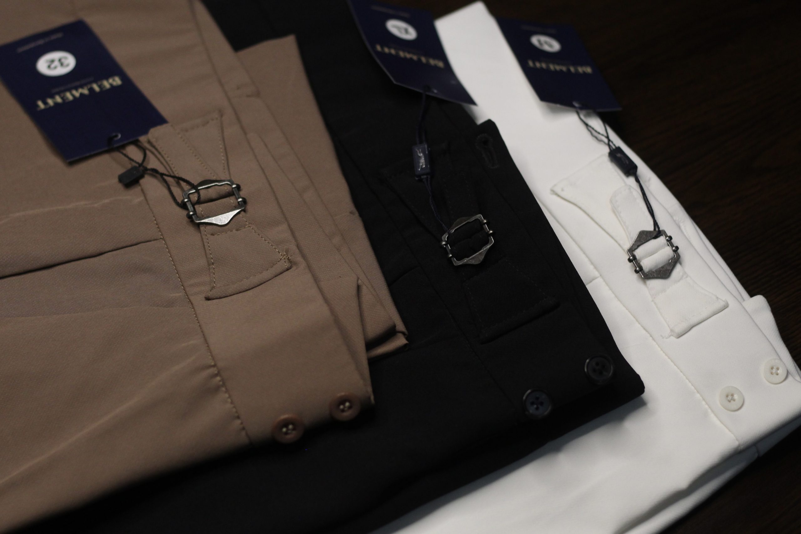 Navy blue and off white Gurkha pant combo - Image 3
