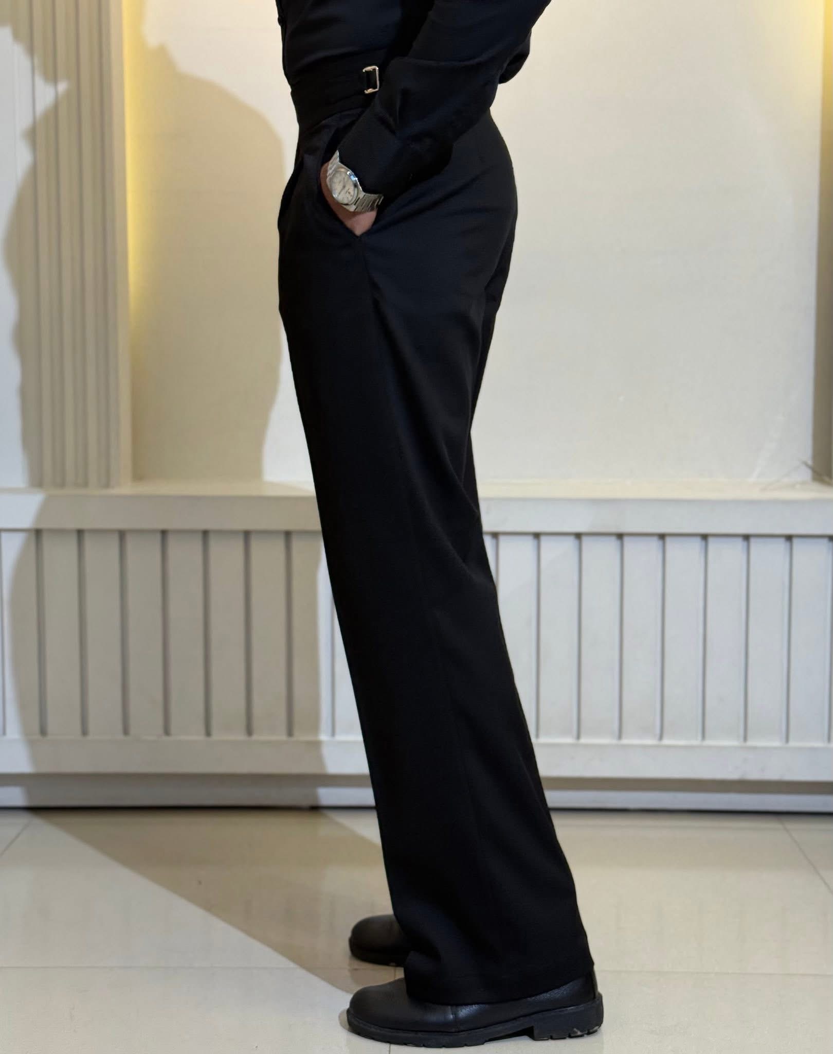 Black Bootcut Gurkha pant - Image 3