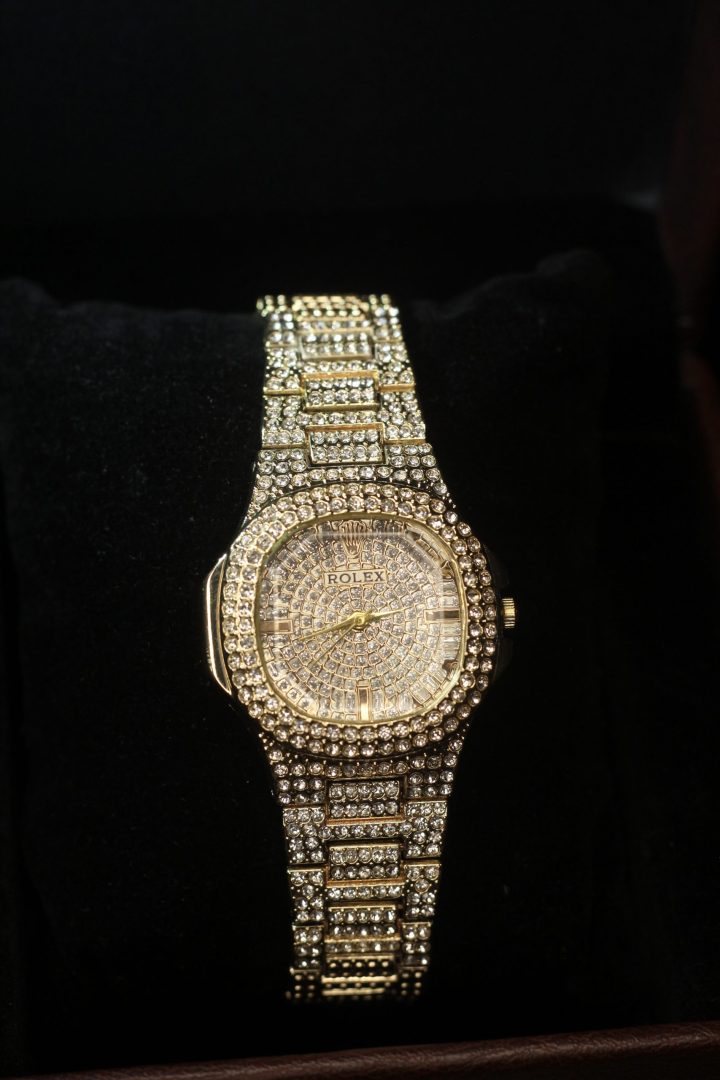 Rolex diamond stone watch - Image 8
