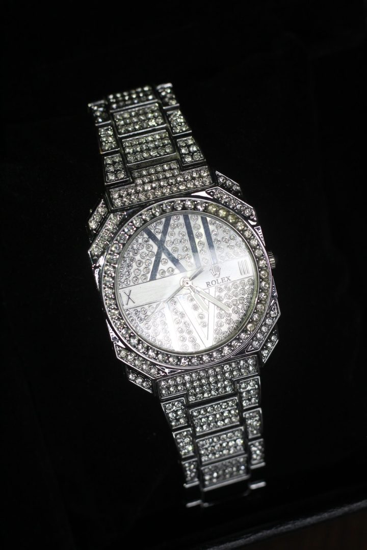 Rolex diamond stone watch - Image 4