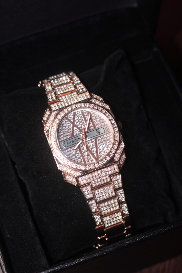 Rolex diamond stone watch - Image 12