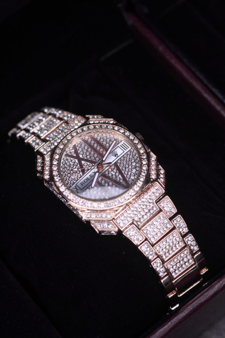 Rolex diamond stone watch - Image 14