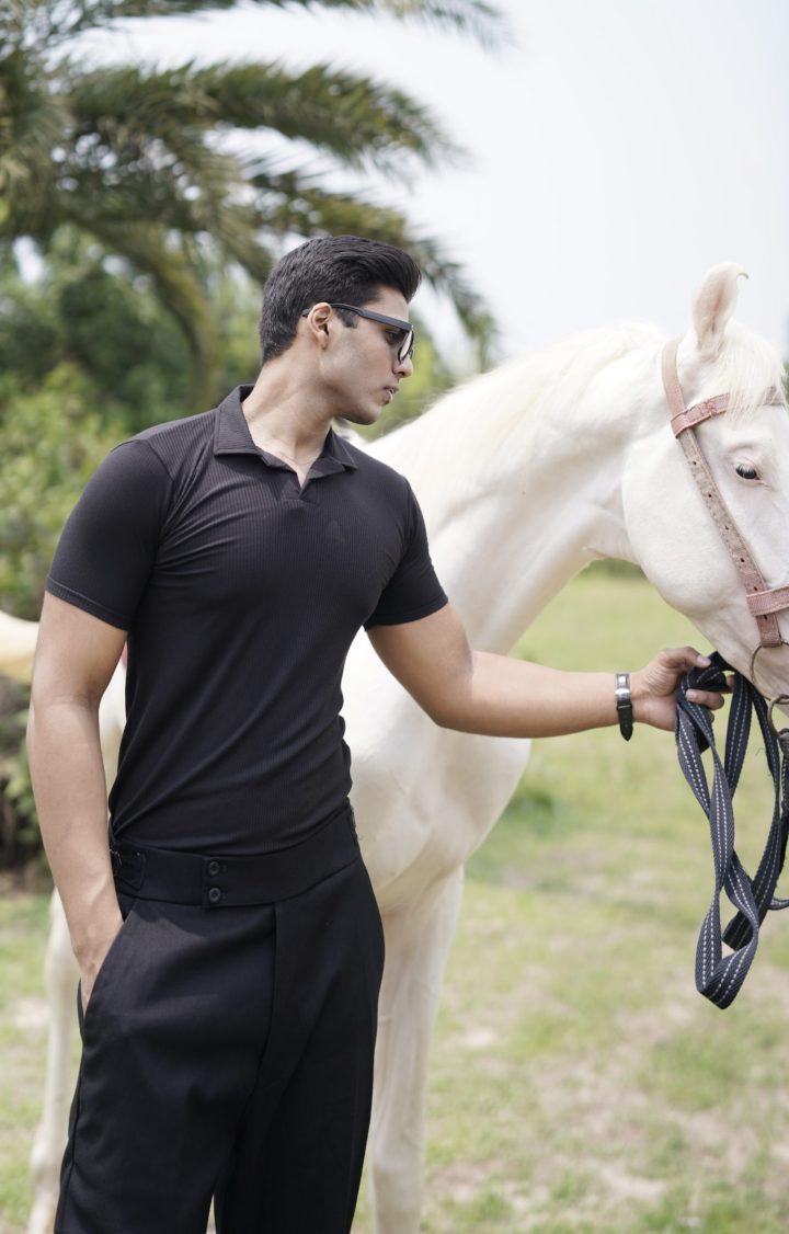 Black knit polo - Image 3