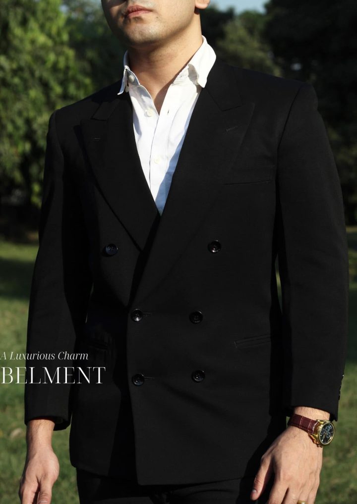 Black Double breasted Blazer - Image 3