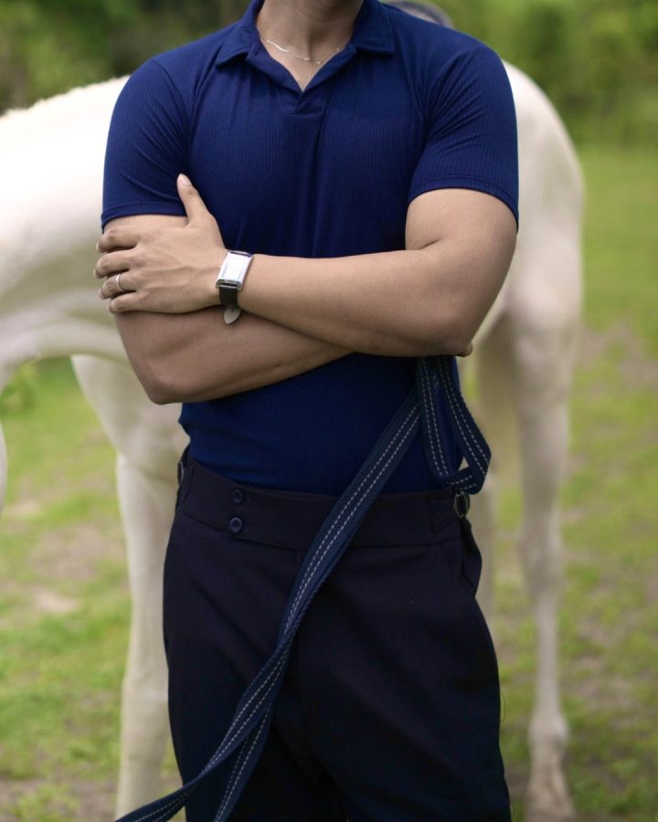 Navy blue polo