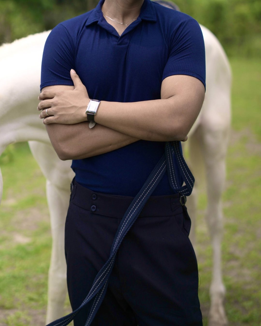 Navy blue polo