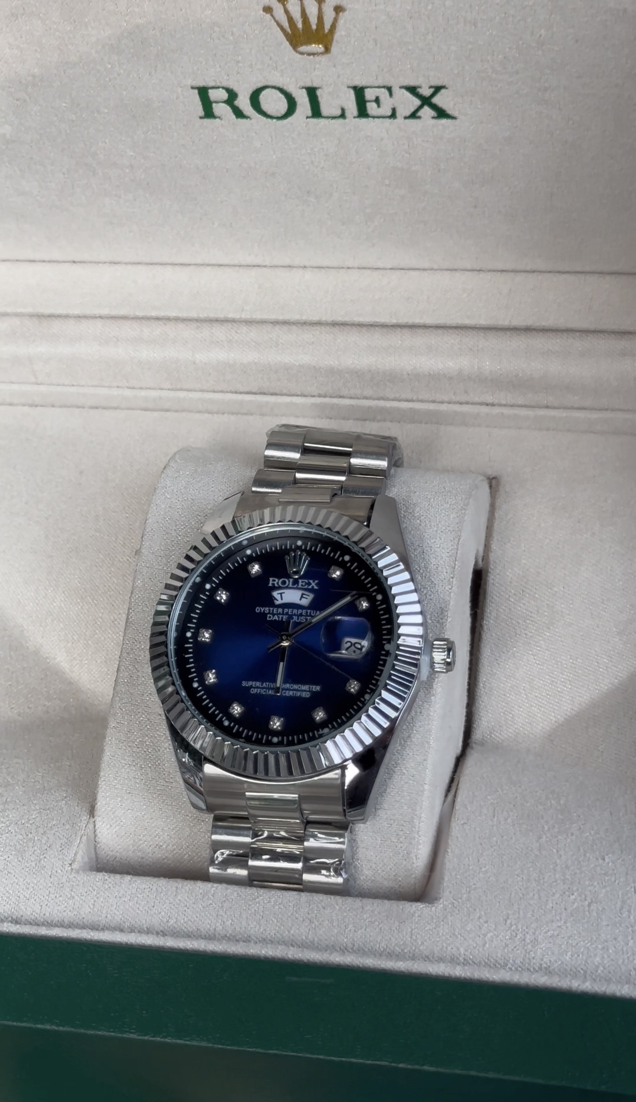Ocean Blue Day-Date Rolex 40mm With original Box