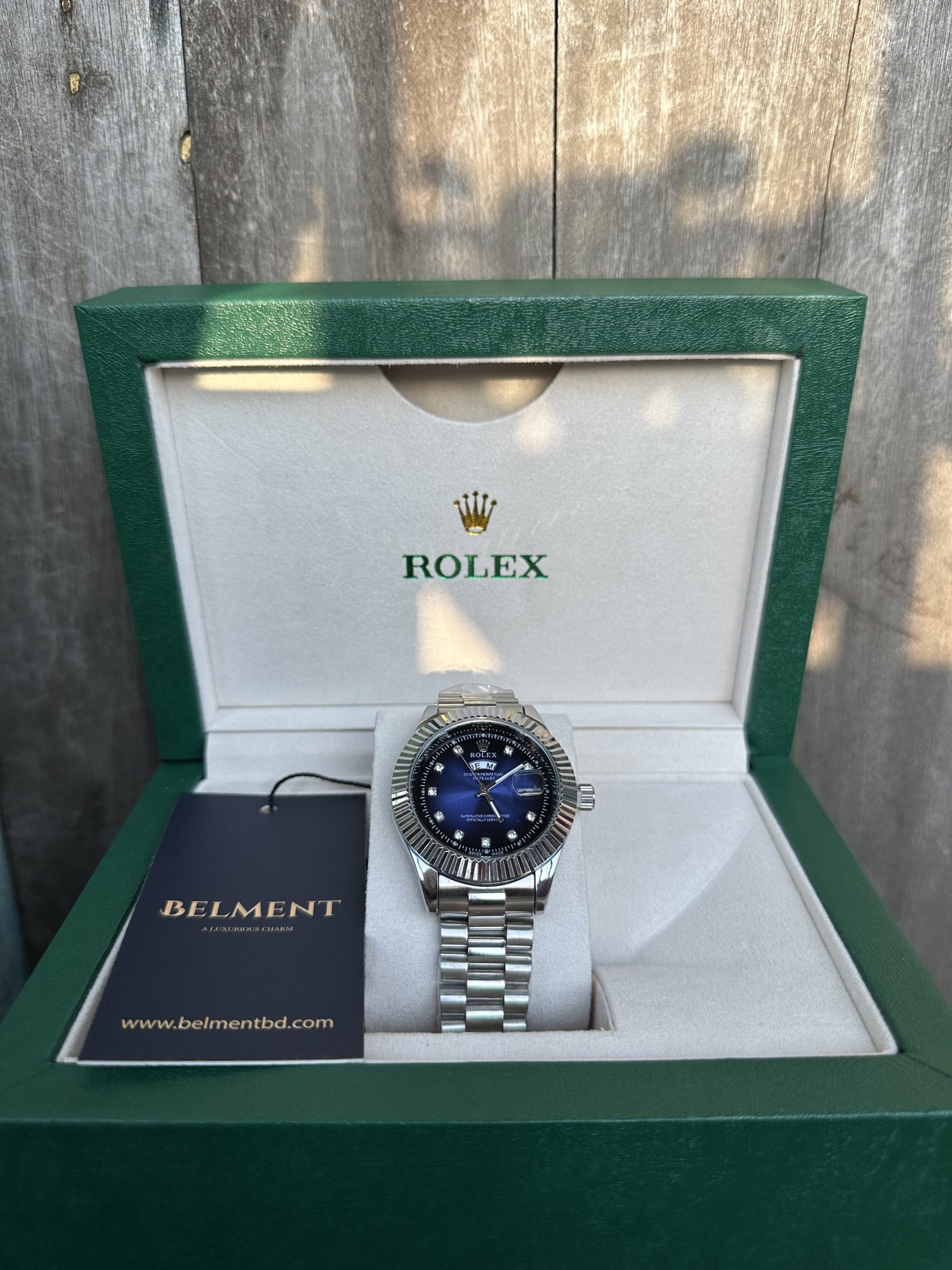 Ocean Blue Day-Date Rolex 40mm With original Box - Image 3