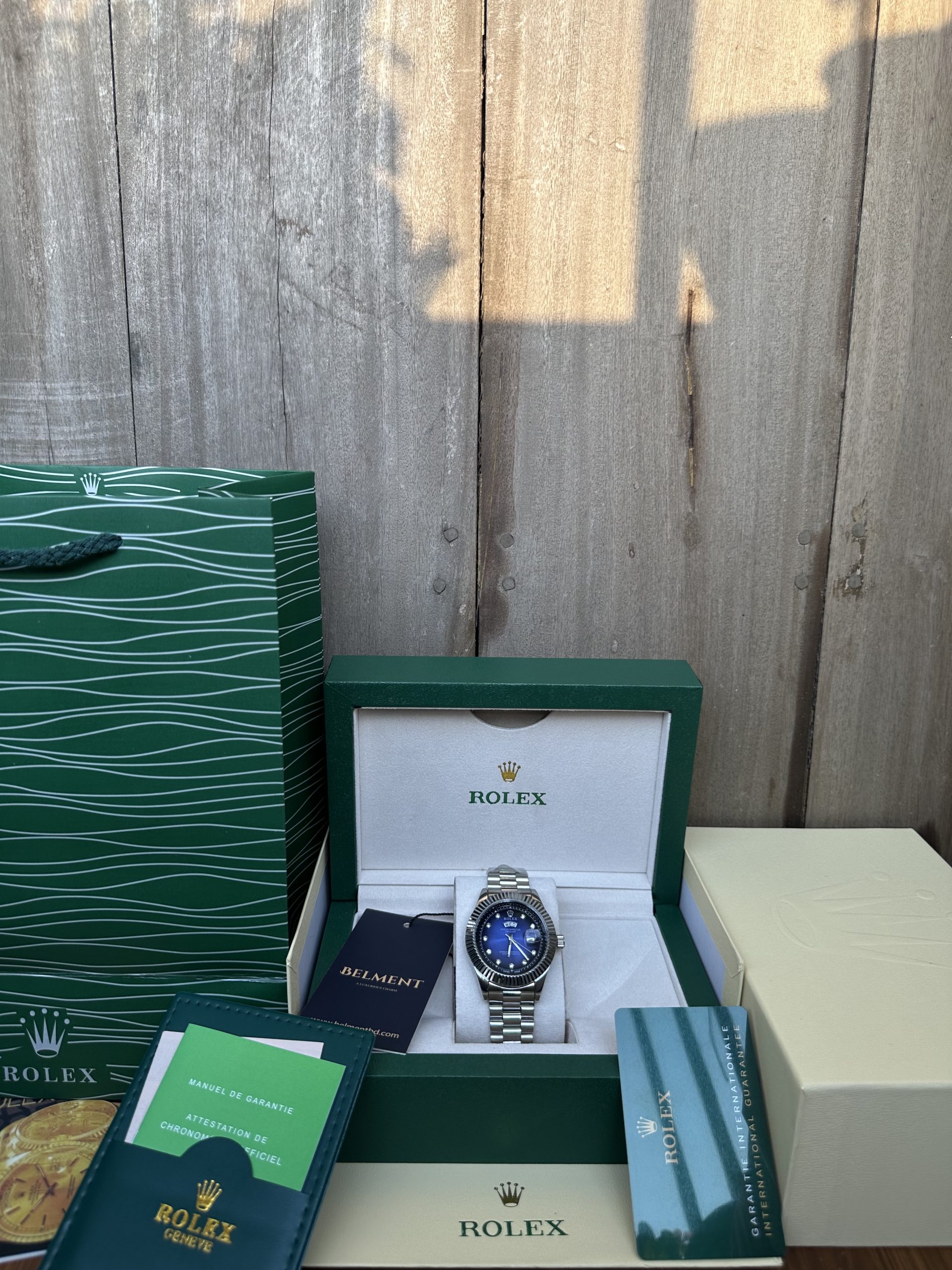 Ocean Blue Day-Date Rolex 40mm With original Box - Image 2
