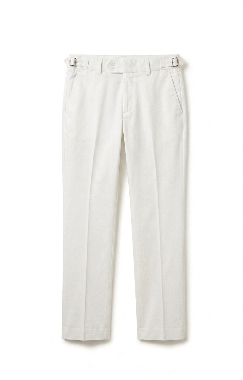 Off White Straight cut Guekha Pant