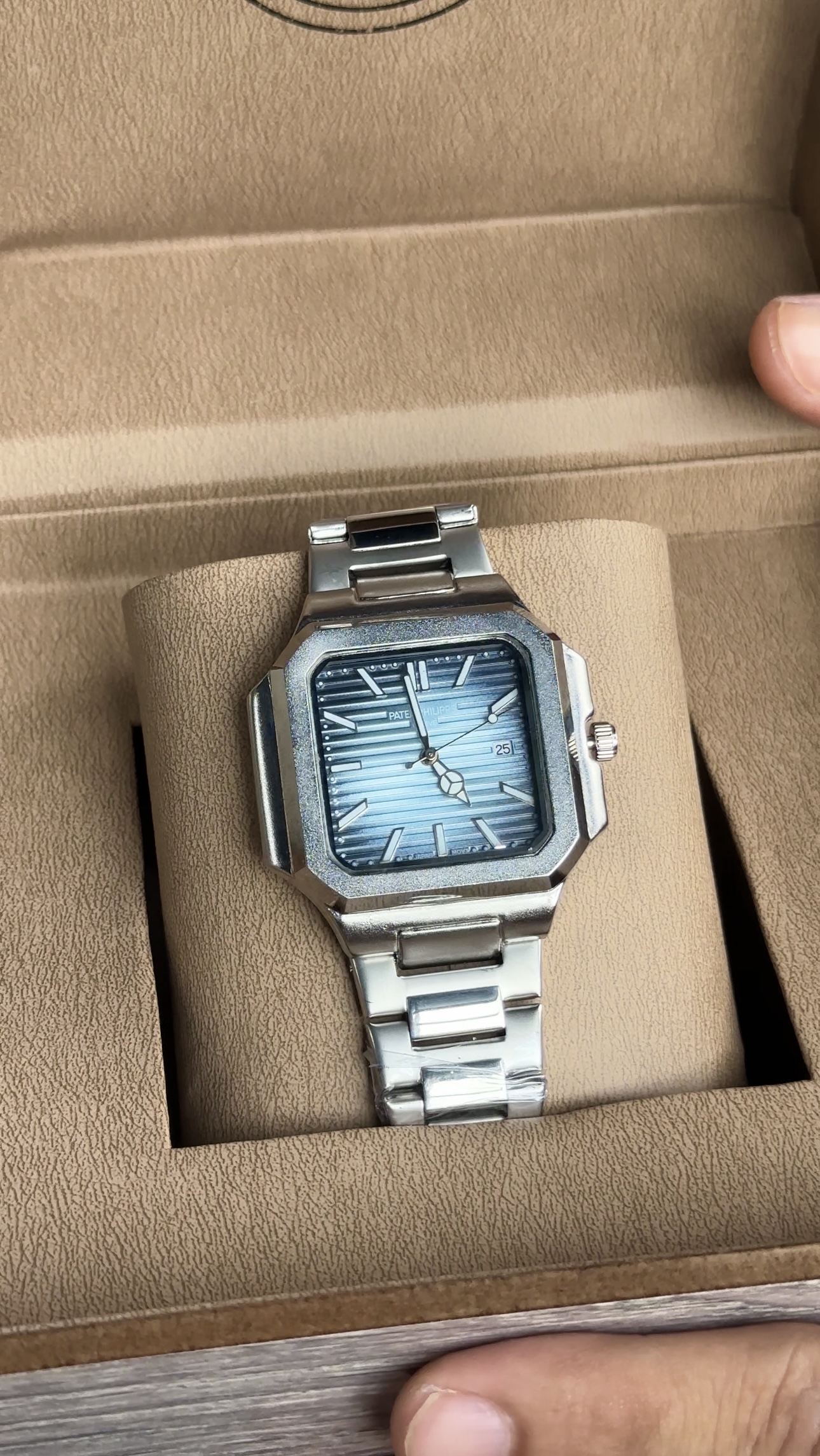 SEA BLUE PATEK PHILIPPE CUBITUS WITH ORGINAL BOX